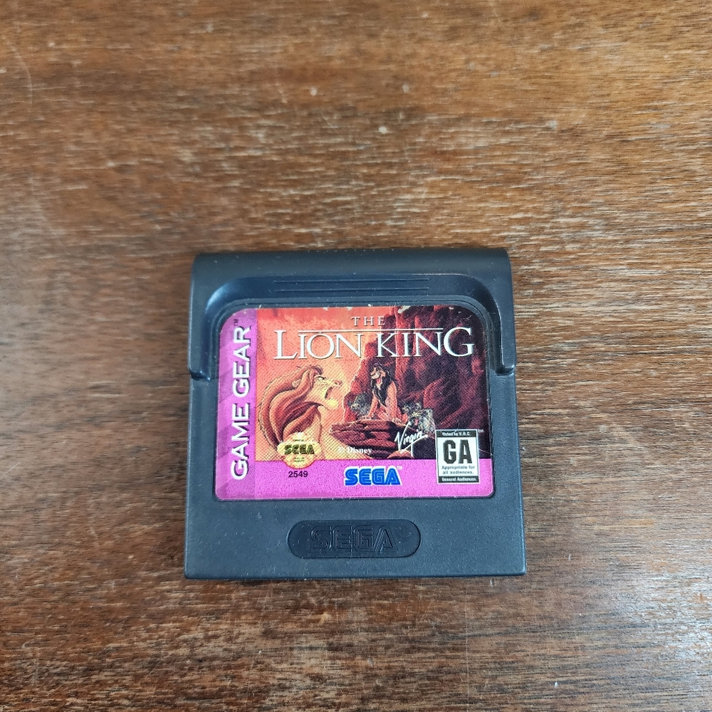 Sega Game Gear The Lion King Game